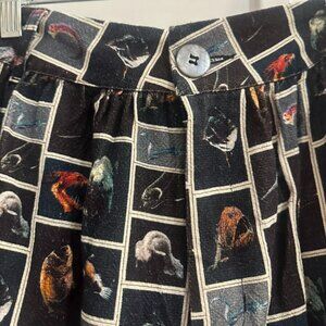 Fashion Brand Company Linen Pants - Fish Print Size M NWT